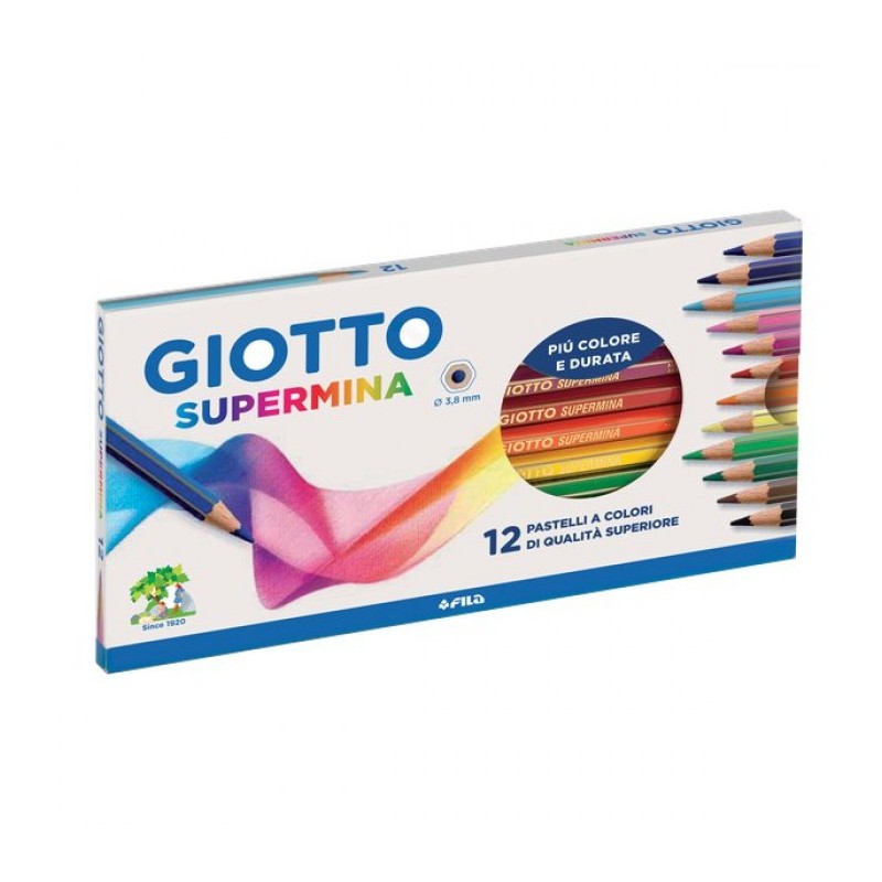 PASTELLI 12PZ GIOTTO SUPERMINA