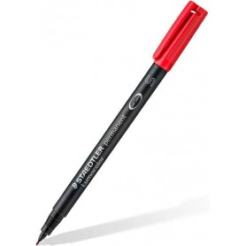 MARKER LUMOCOLOR STAEDTLER 313S RED 10PZ