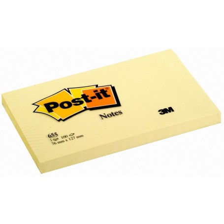 POST-IT DA 100 FOGLIETTI GIALLO 76X127MM