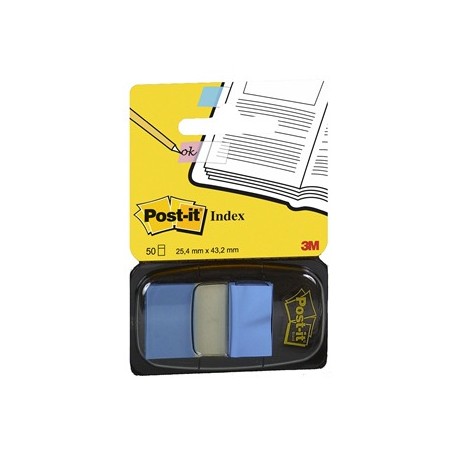 POST-IT 50FF RIMOV. 25,4X43,2MM AZZURRO