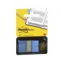 POST-IT 50FF RIMOV. 25,4X43,2MM AZZURRO