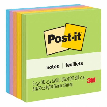 POST-IT DA 500 FOGLIETTI 76X76MM COL.ASS