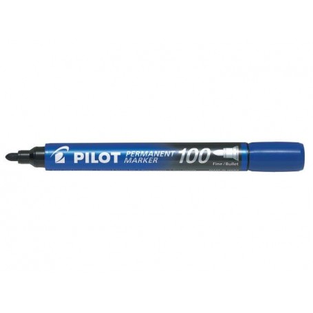 MARCATORE PILOT 100 BLU PUNTA TONDA FINE