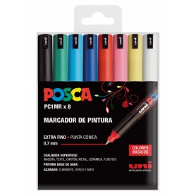 MARKER UNI POSCA PC-1MR COL.CLASSICI 8PZ