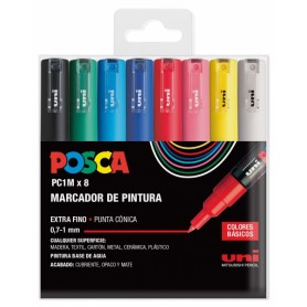 MARKER UNI POSCA PC-1M COL.CLASSICI 8PZ