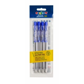 CARIOCA PENNA A SFERA 4 PZ. ø 1MM BLU