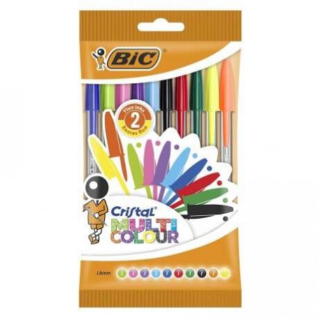 BIC CRISTAL MULTICOLOR 10PZ  1,6 MM