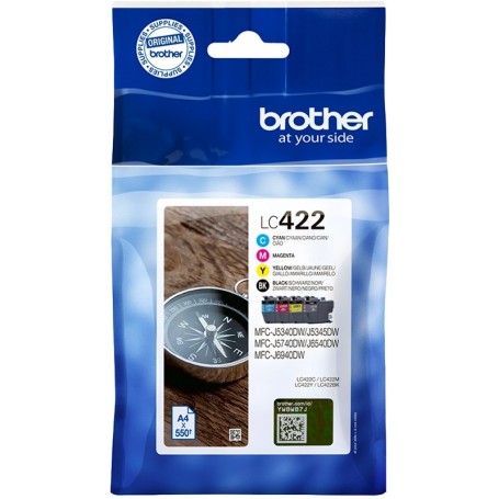 BROTHER LC-422 MULTIPACK ORIGINALE 4 COL